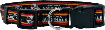 Cardinals Pets First Satin Dog Collar Pro Football Hall of Fame