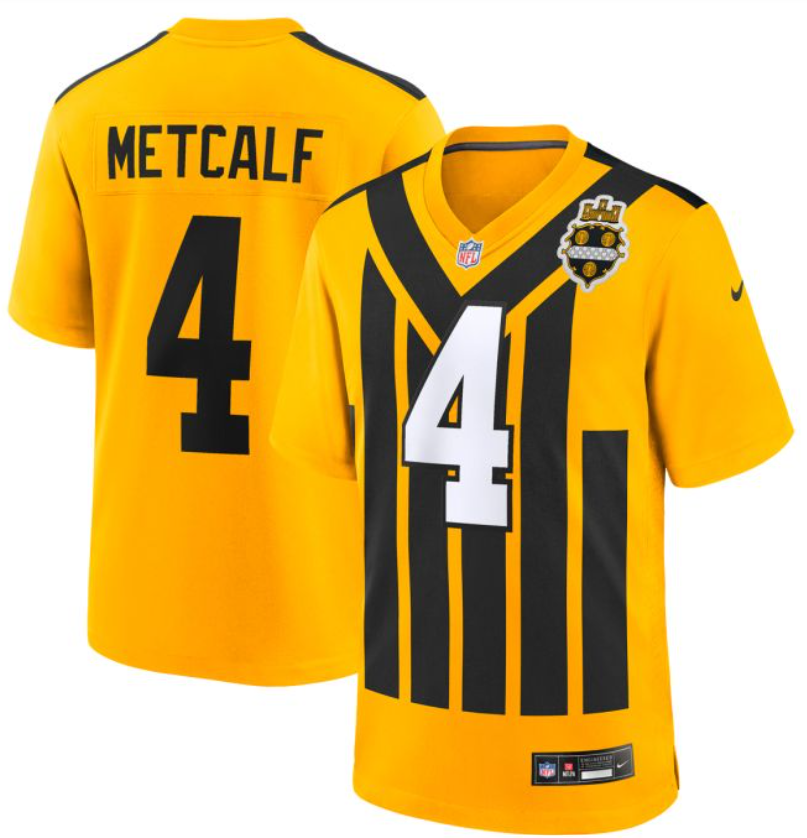 Steelers DK Metcalf Nike Men's 1933 Throwback Jersey
