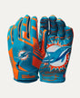 Dolphins 2025 Wilson Youth NFL Stretch Fit Receivers Gloves