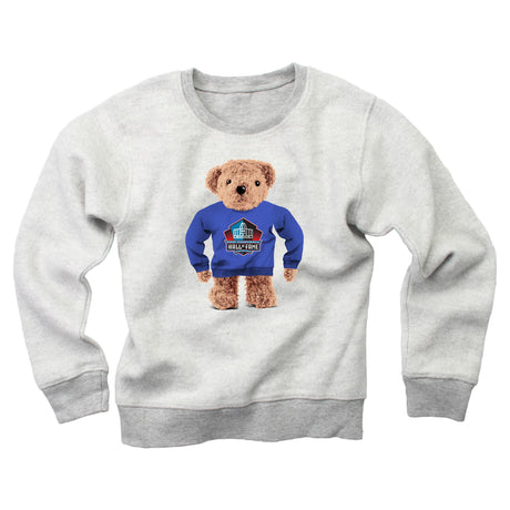 Hall of Fame Toddler Teddy Bear Reverse Fleece Crewneck