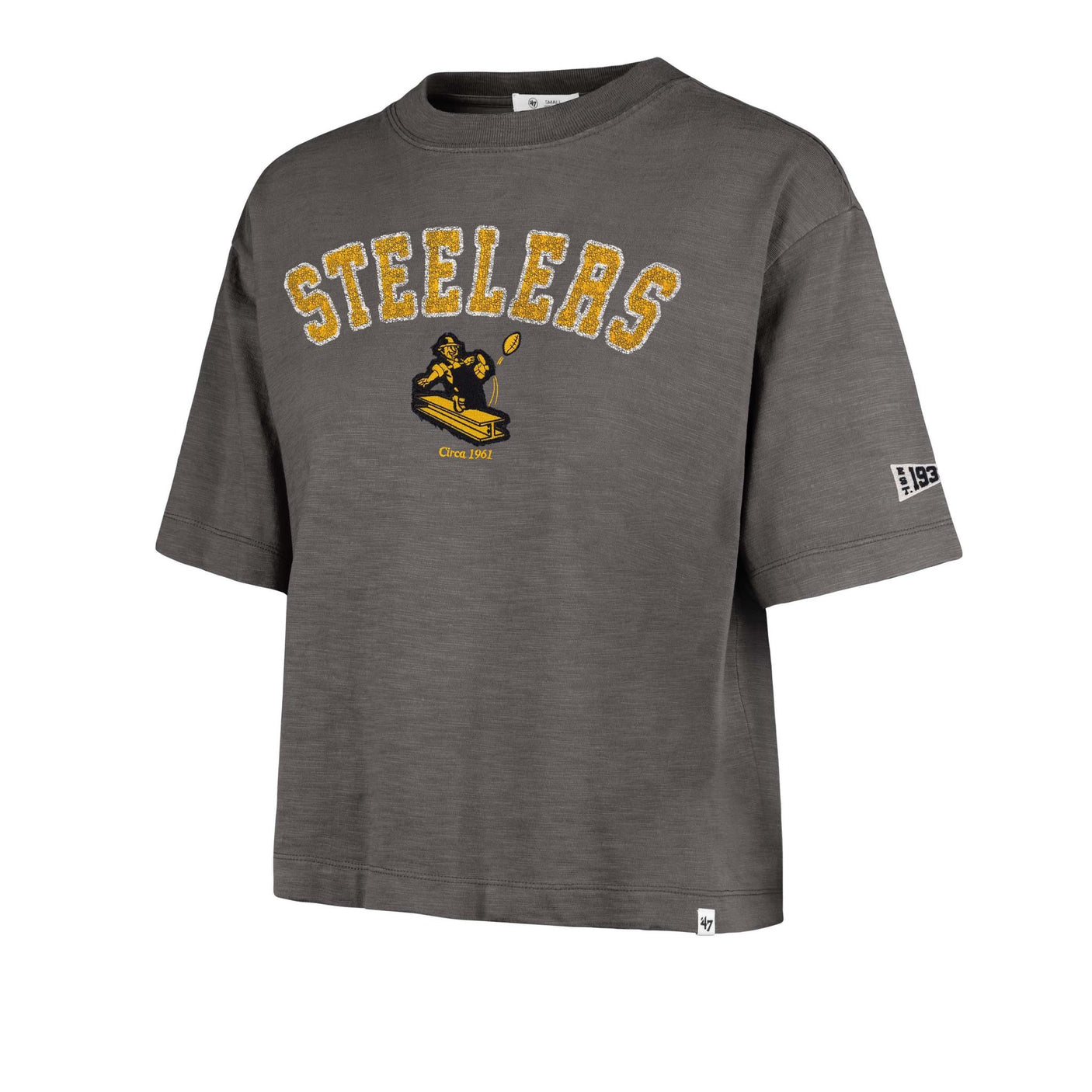 Steelers 2026 '47 Brand Women's Historic Heavy Slub T-Shirt
