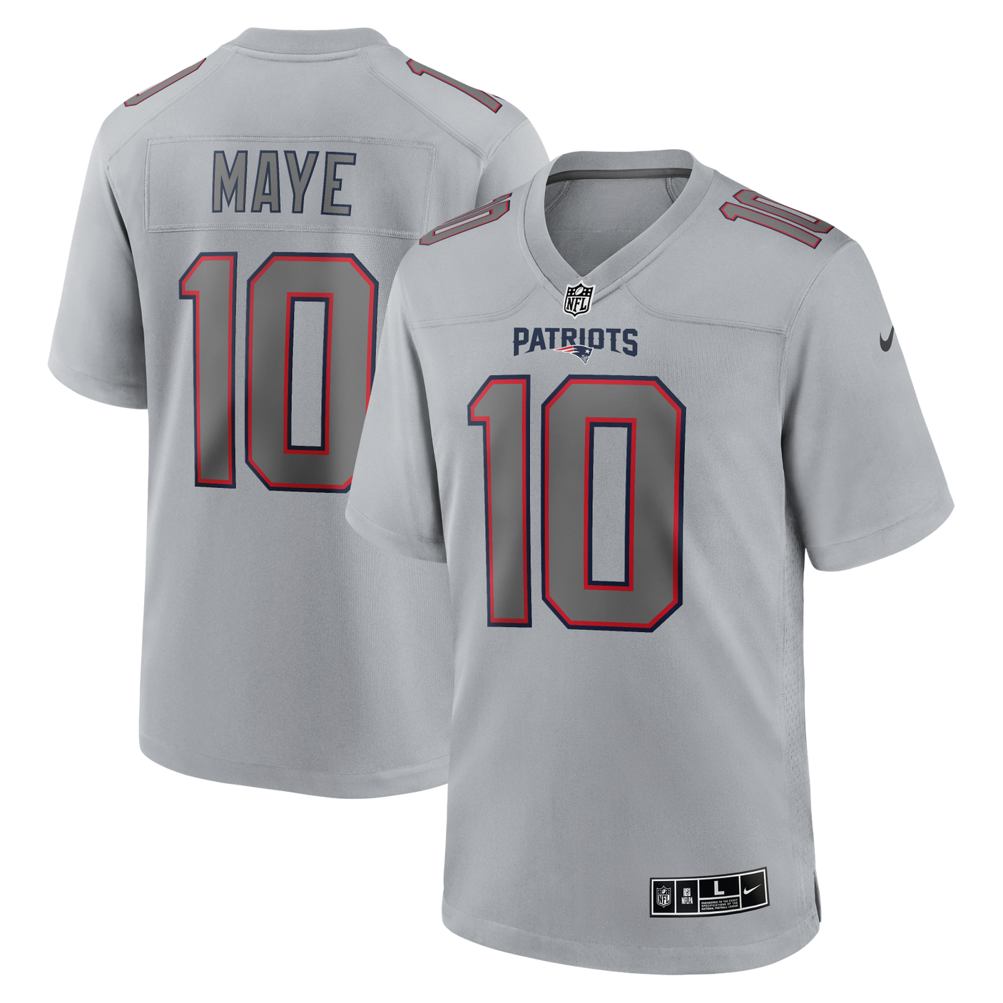 Patriots Drake Maye 2025 Nike Men's Atmoshphere Jersey