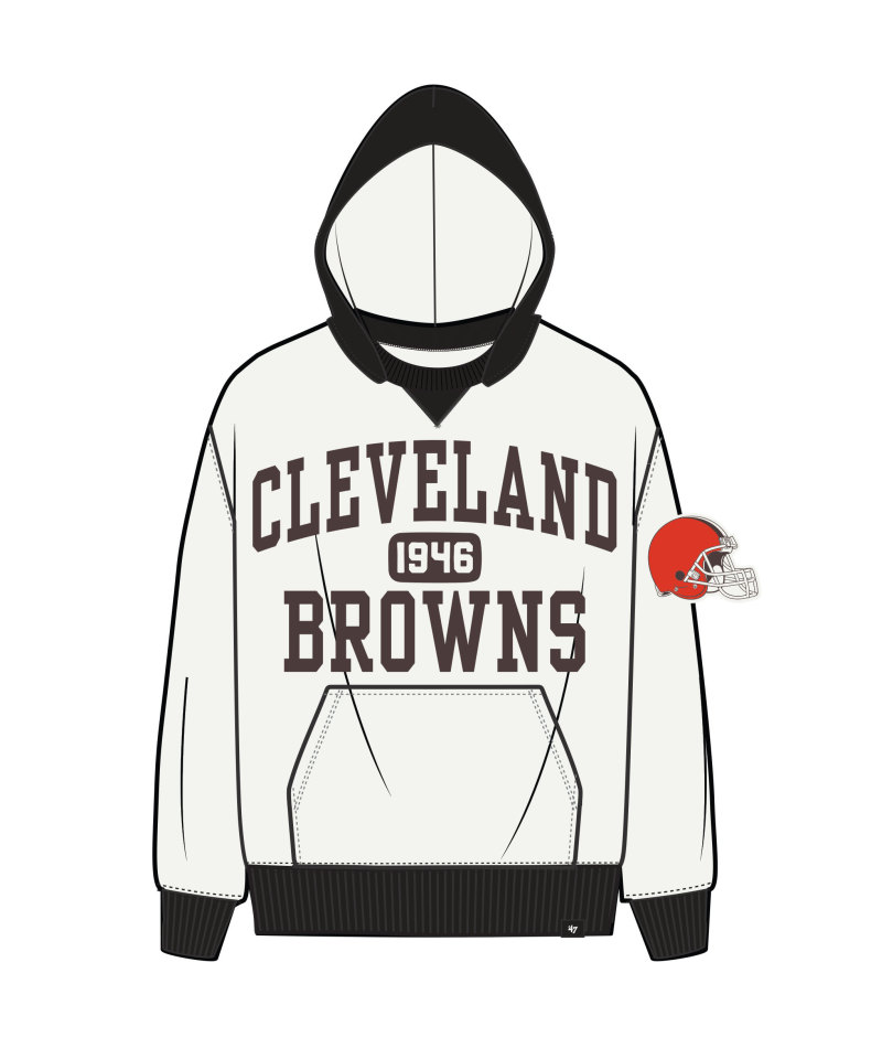 Browns 2025 '47 Brand Men's Skipper Original Hoodie