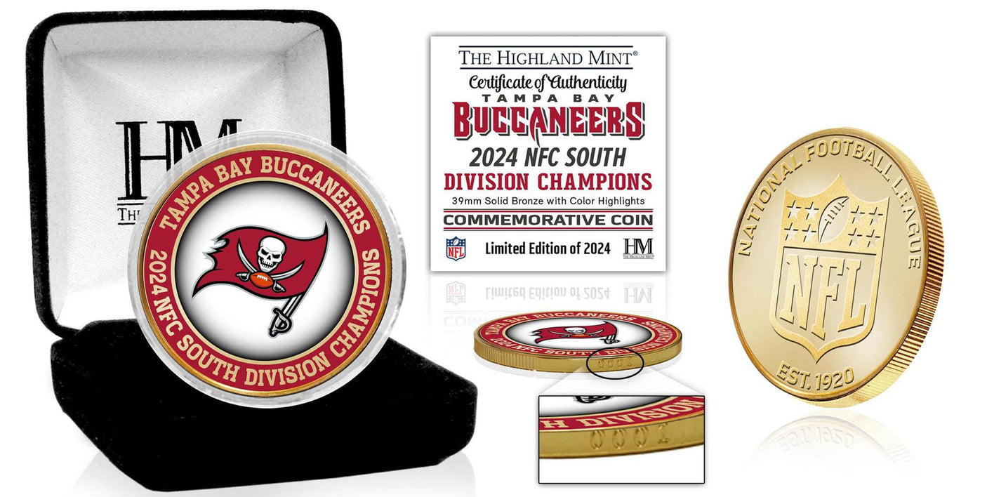 Buccaneers NFC South Division Champions Bronze Color Coin