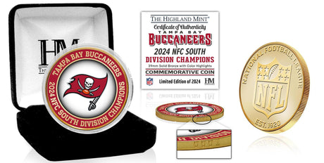 Buccaneers NFC South Division Champions Bronze Color Coin