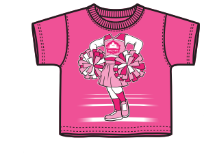 Hall of Fame Toddler Pink Game Fit T-Shirt