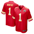 Chiefs Xavier Worthy Nike Men's Red Game Jersey