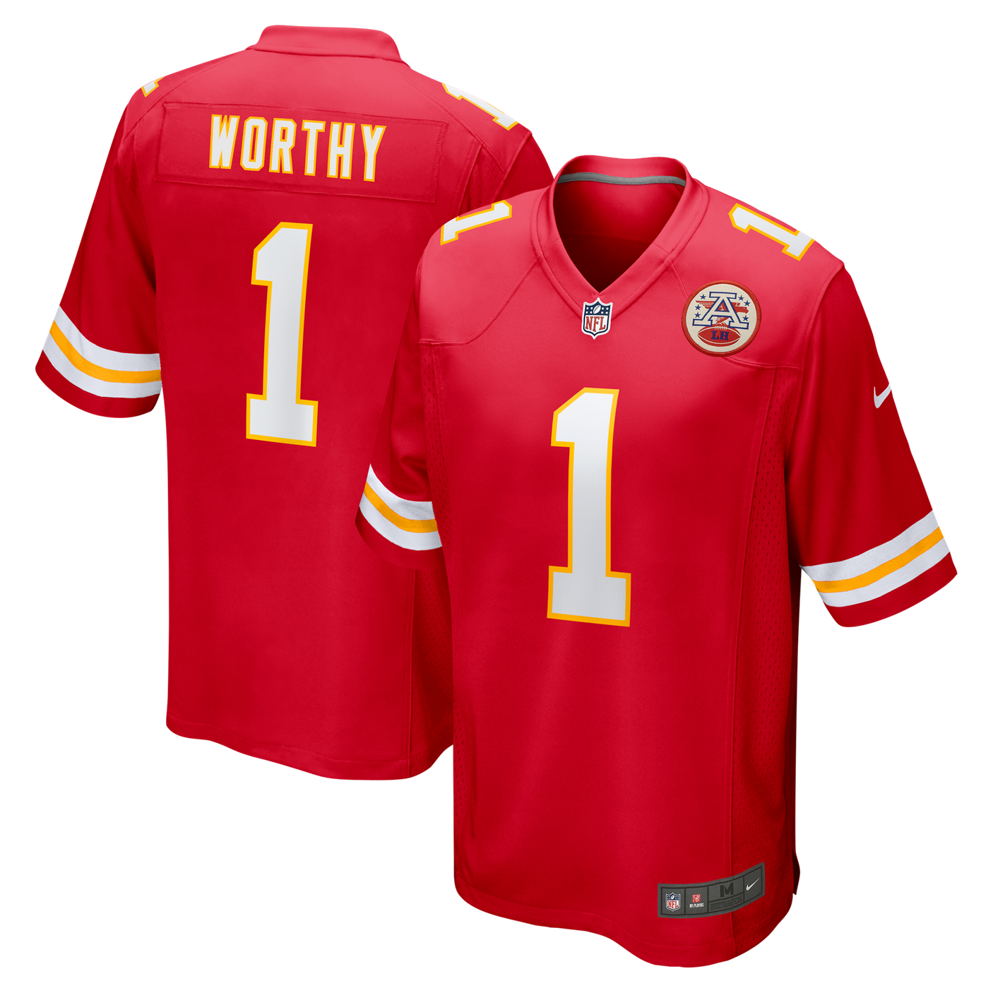 Chiefs Xavier Worthy Nike Men's Red Game Jersey