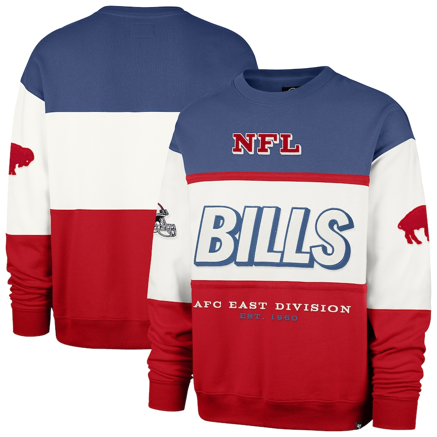 Bills 2025 '47 Brand Men's Breeze By Maximalist Crewneck