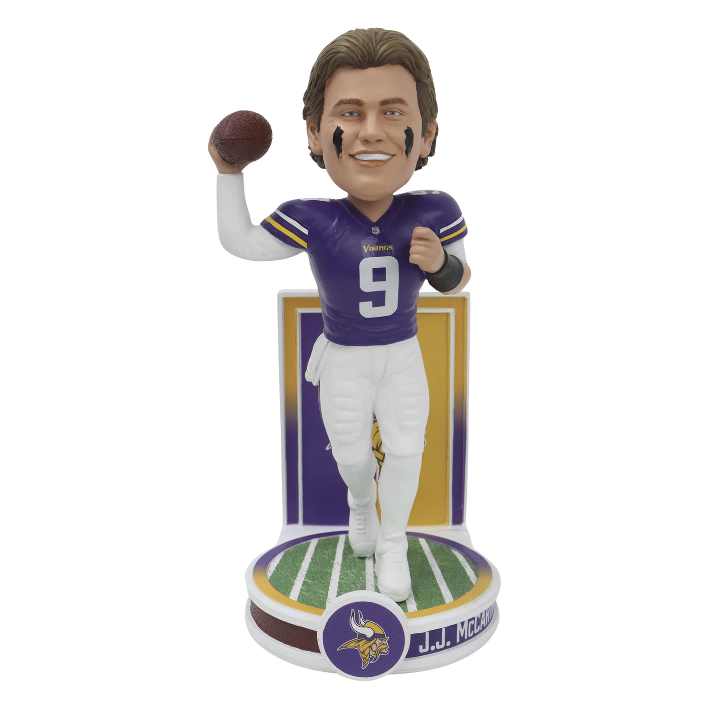 Vikings JJ McCarthy 8 Inch Banner Series Bobblehead