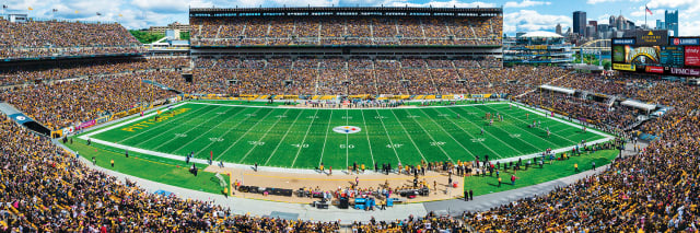 Steelers 1000pc Panoramic Puzzle - 50yd line-DS