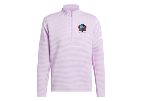 Hall of Fame Men's Adidas Powder Plum Ultimate365 DWR Textured 1/4 Zip Pullover