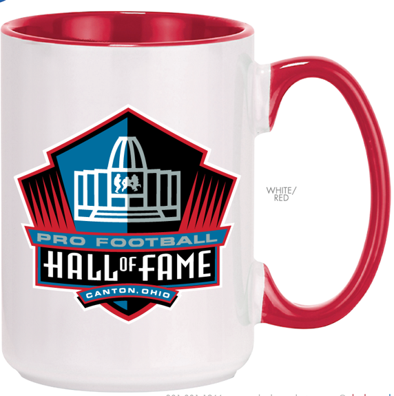 Hall of Fame 15oz El Grande Red Mug Pro Football Hall of Fame