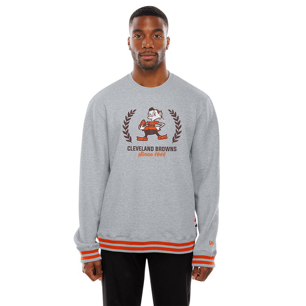 Browns 2025 Men's New Era Grey Crewneck