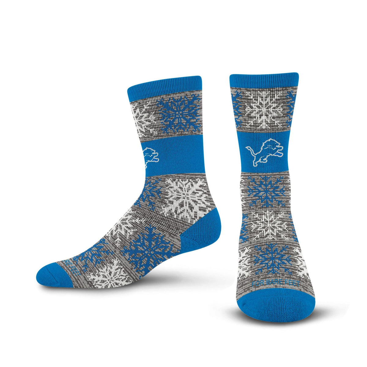 Lions 2026 Big Snowflakes Sock Pro Football Hall of Fame