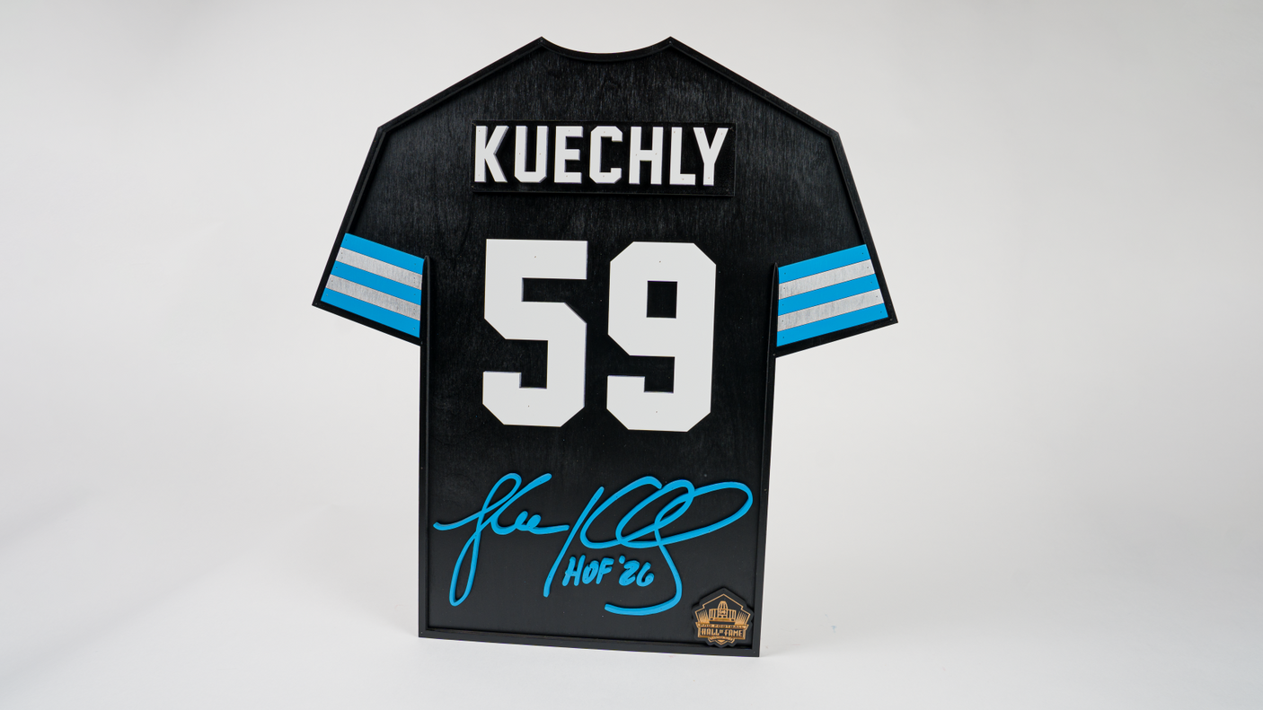 Luke Kuechly Class of 2026 Wood Jersey 3D Sign - DS