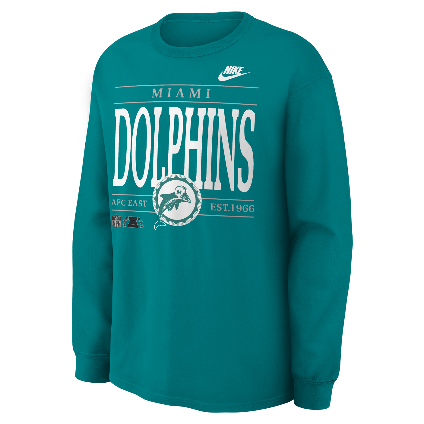 Dolphins 2026 Nike Men's Nike Max 90 Long Sleeve T-Shirt