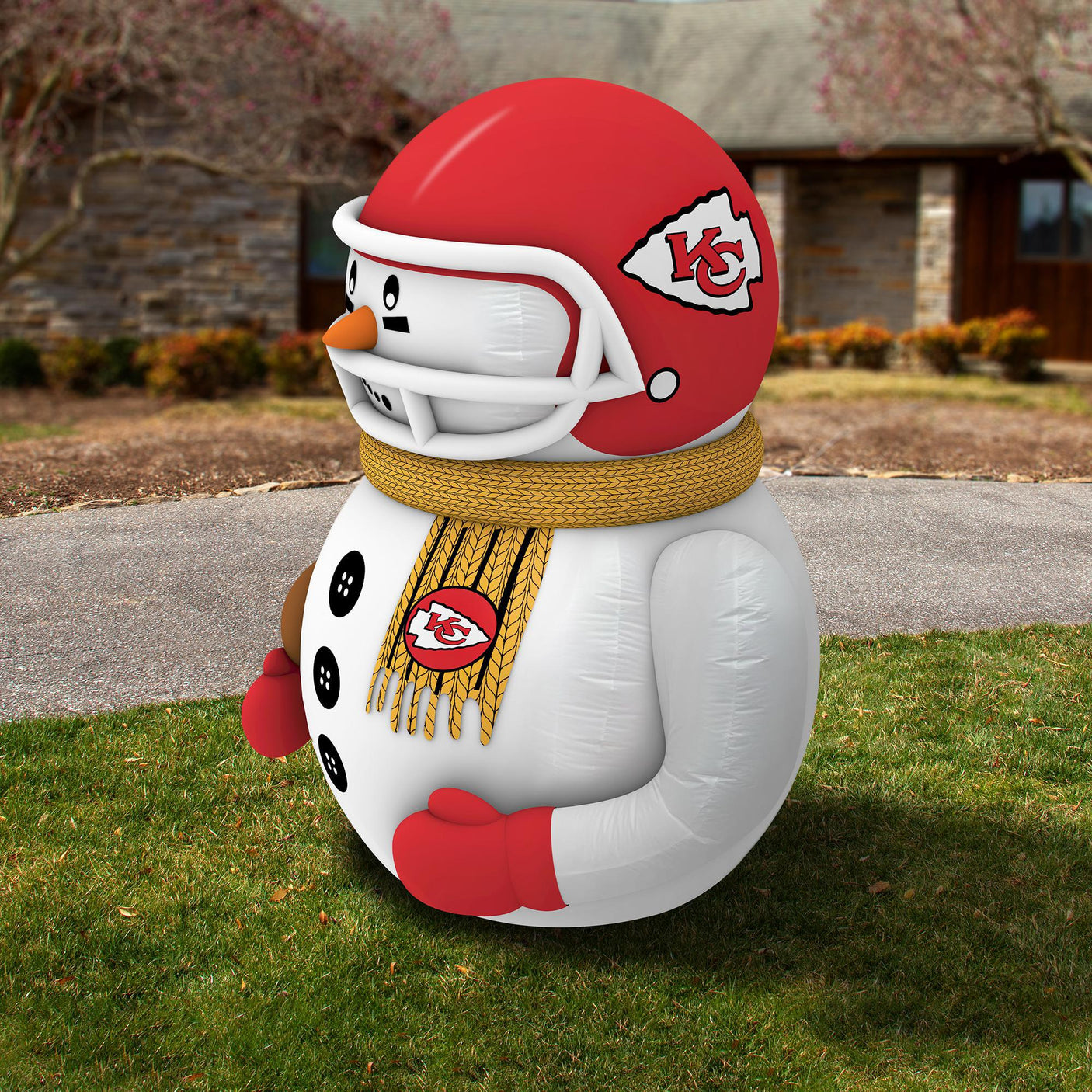 Chiefs Team Pride Inflatable Snowman Player