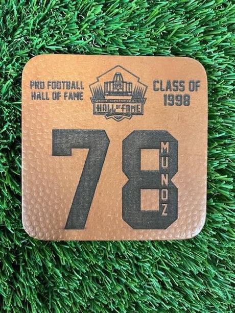 Anthony Muñoz Leather Player Coaster