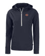 Bears Cutter and Buck Women's Black Daybreak Eco Recycled Half Zip Hoodie
