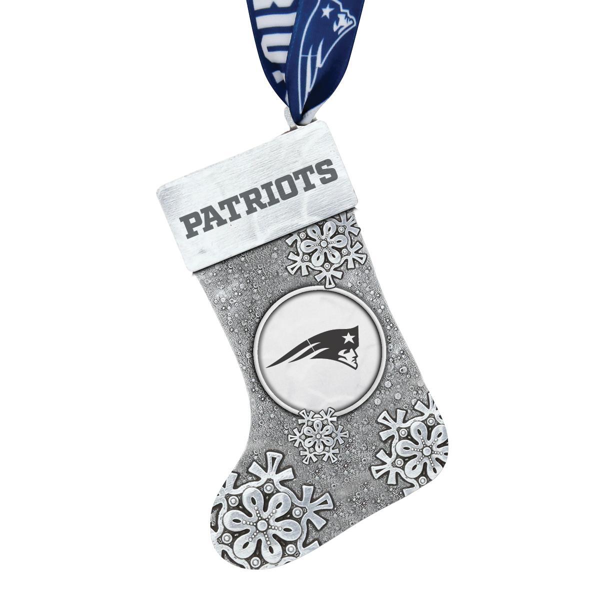 Patriots Snowflake Stocking Ornament
