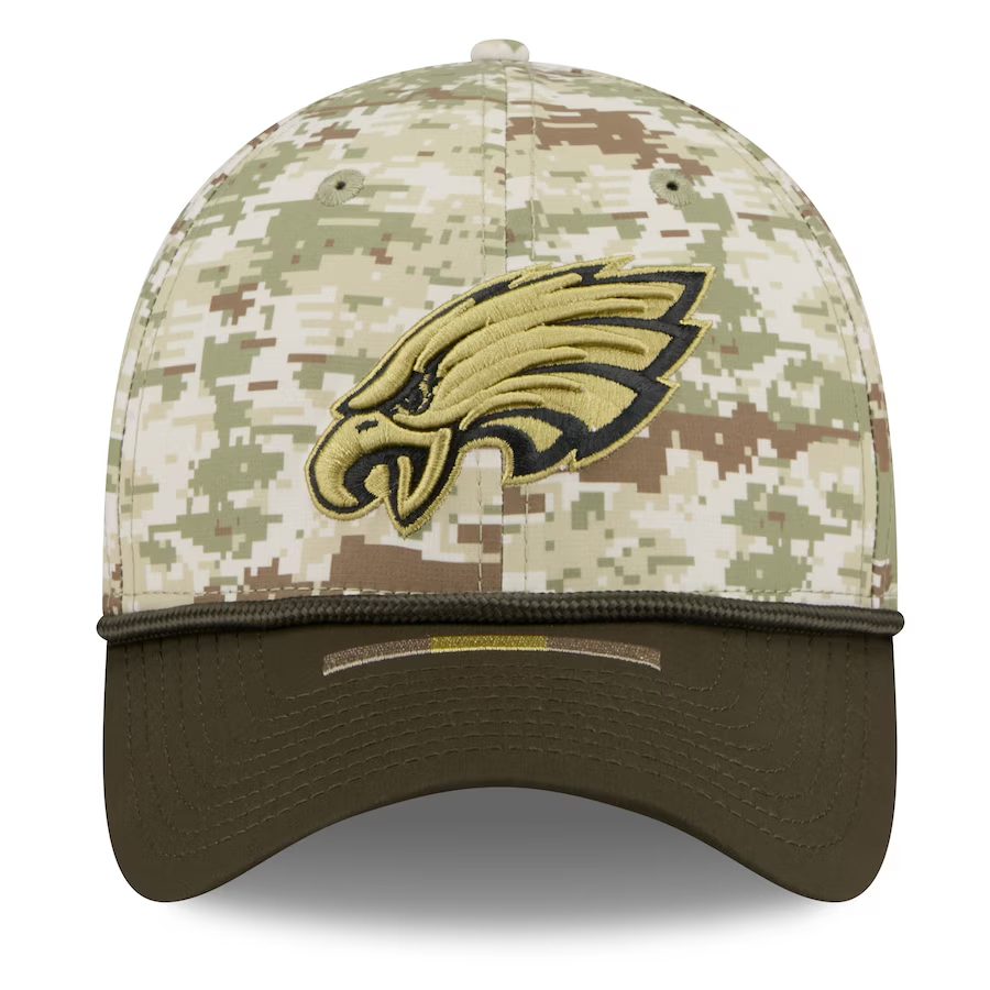 Eagles 2025 New Era Men's 39THIRTY Salute to Service Hat