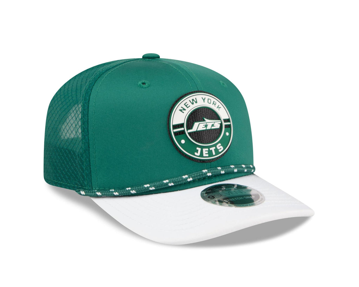 Jets 2026 New Era Men's 9SEVENTY Stretch Snap Two-Tone Hat Pro Football Hall of Fame