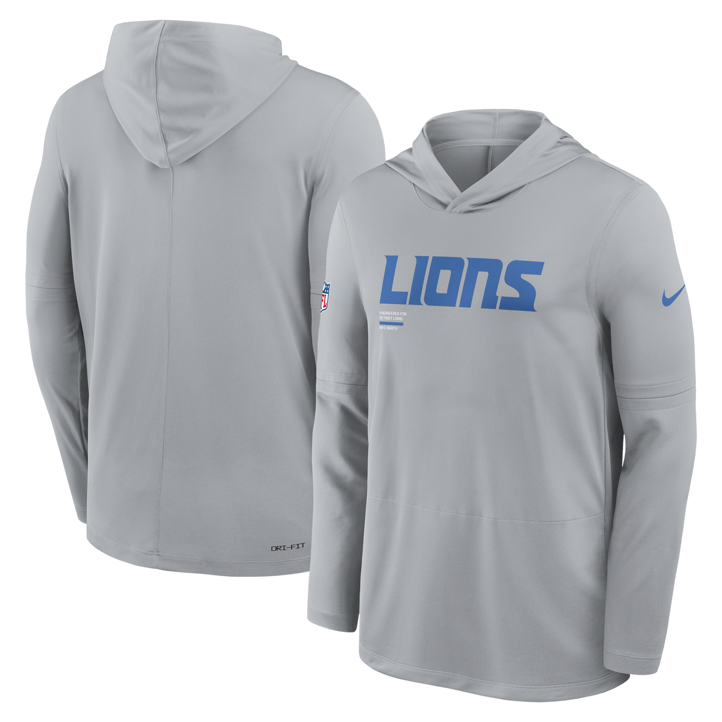 Lions 2025 Nike Men's Dri-Fit Lightweight Long Sleeve Hoodie Top