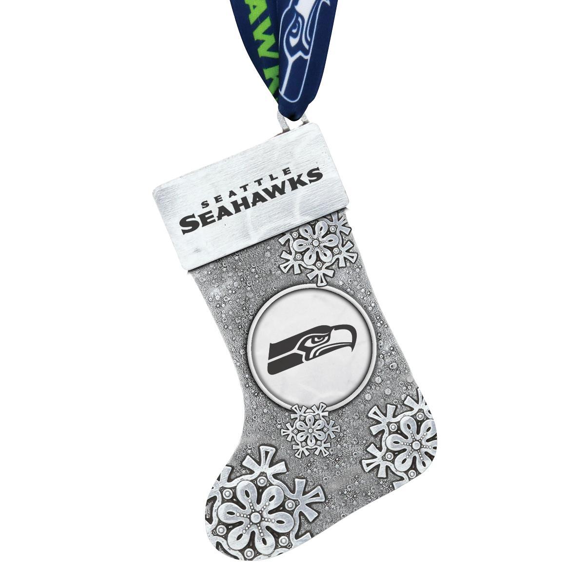 Seahawks Snowflake Stocking Ornament
