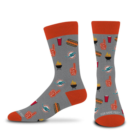 Dolphins Tailgate Dress Sock