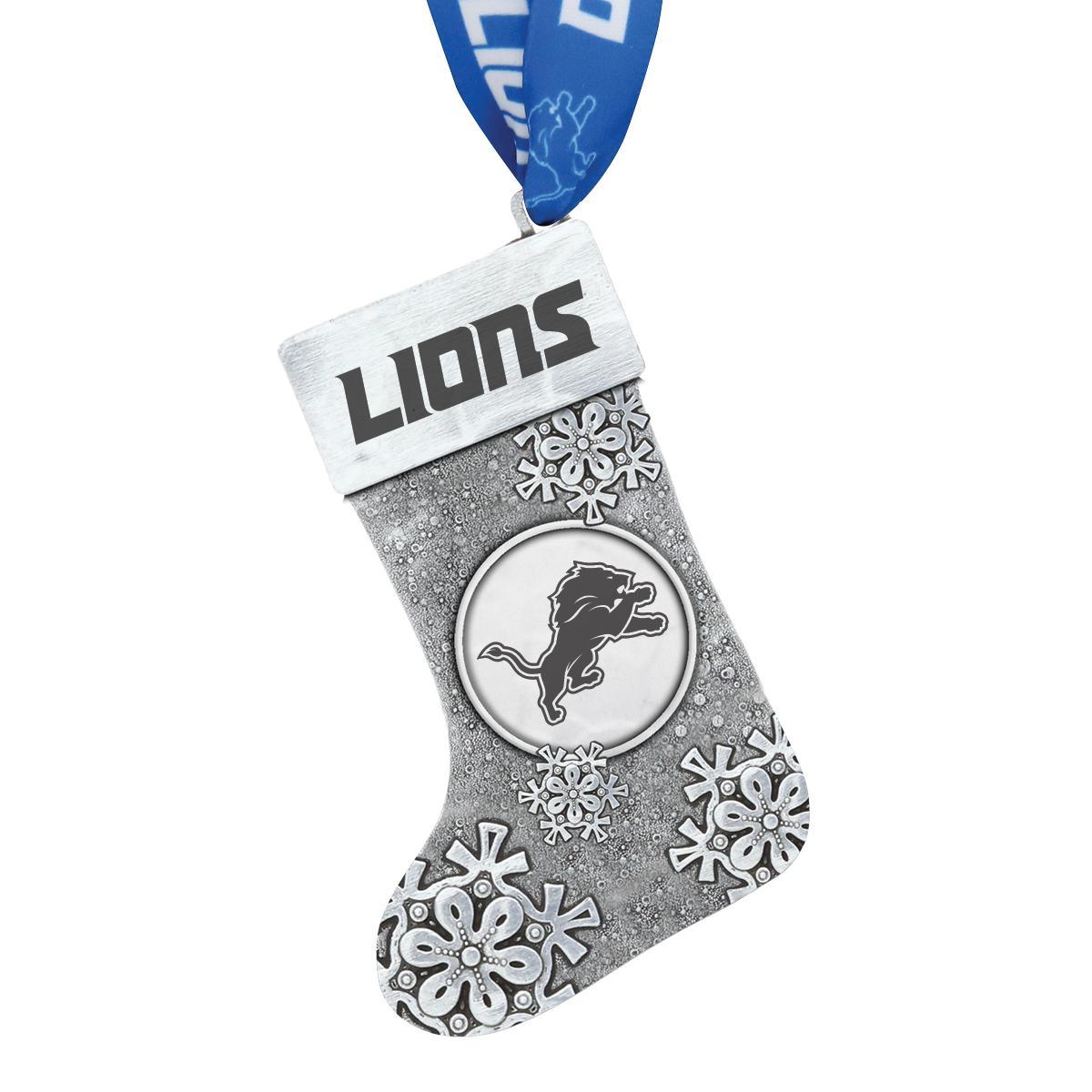 Lions Snowflake Stocking Ornament