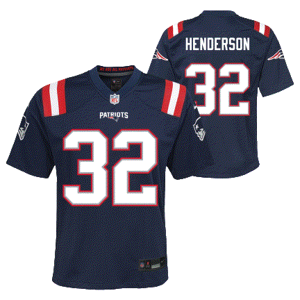 Patriots Treveyon Henderson Youth Nike Game Jersey
