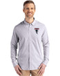Falcons Cutter & Buck Men's Skyline Eco Pinstripe Button Down Shirt