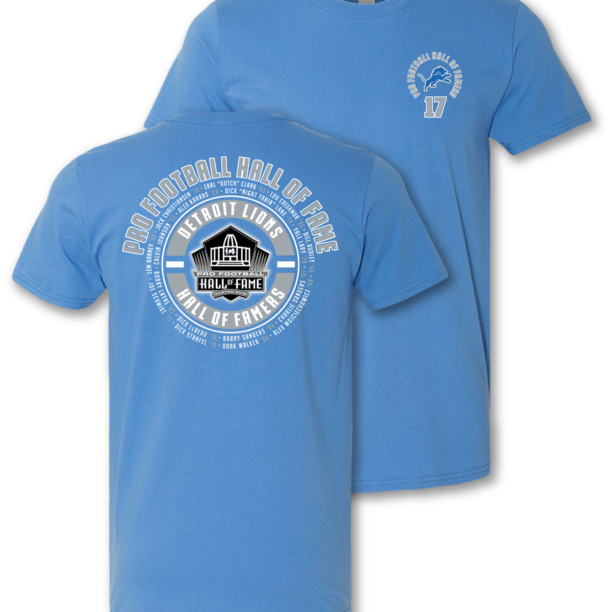 Lions Hall of Famers T-Shirt – Pro Football Hall of Fame
