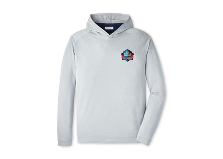 Hall of Fame 2025 Peter Millar Men's Gale Grey Pine Performance Hoodie