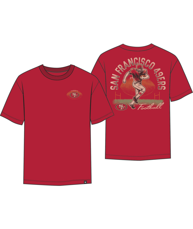 49ers 2025 '47 Brand Men's Game On Foundation T-Shirt