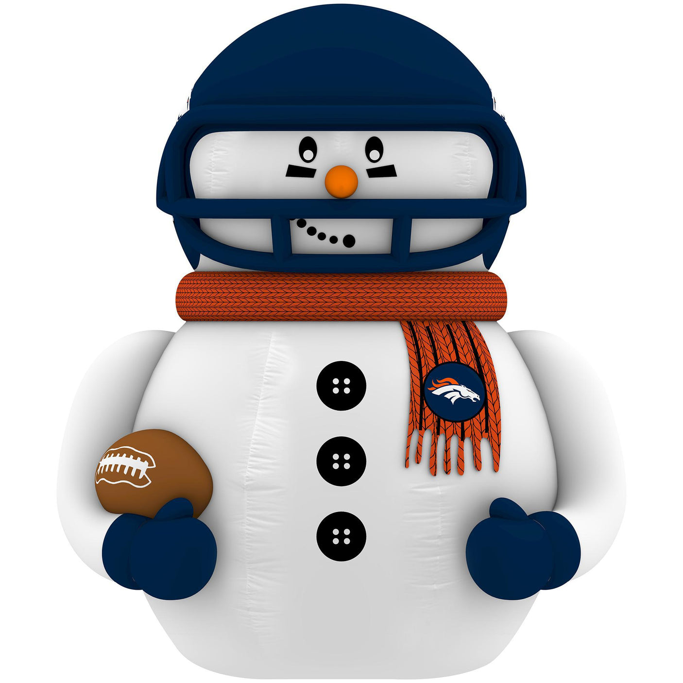 Broncos Team Pride Inflatable Snowman Player