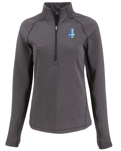 Lions Cutter and Buck Women's Peshastin Eco Fleece Half Zip Pullover