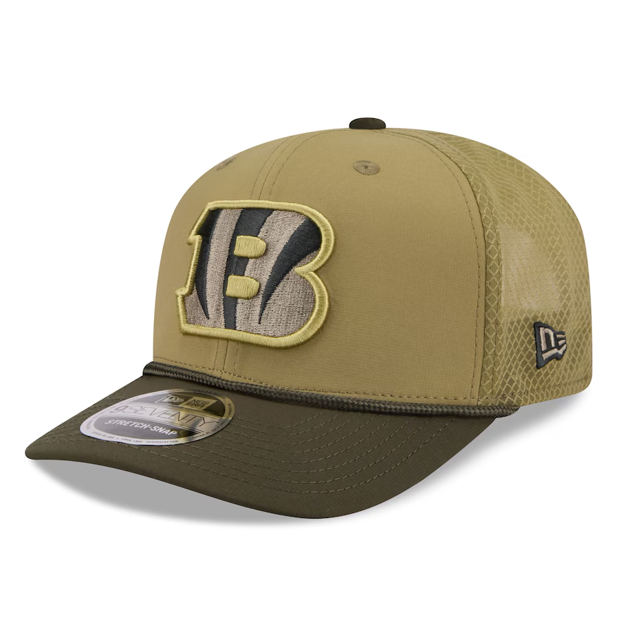 Bengals 2025 New Era Men's 9SEVENTY Salute to Service Hat