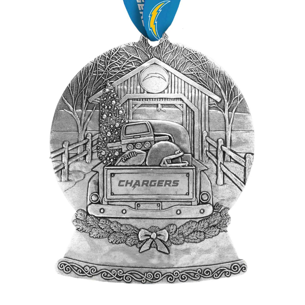 Chargers Tailgate Truck Snow Globe Ornament Pro Football Hall of Fame