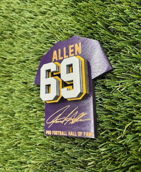 Jared Allen Wood Jersey Jumbo Magnet