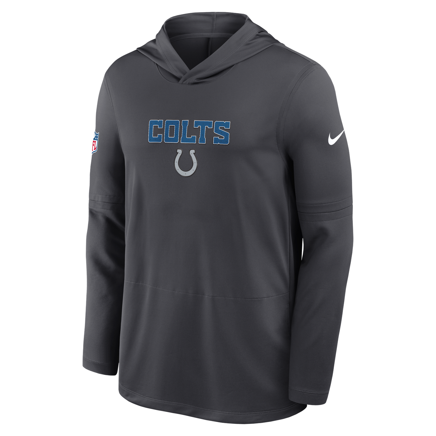 Colts 2026 Nike Men's Rivalries Collection Sideline Dri-FIT Long-Sleeve Hooded Top