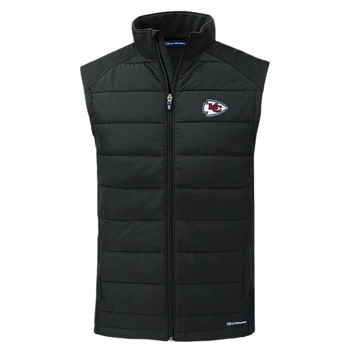 Chiefs Cutter and Buck Men's Evoke Eco Hybrid Vest