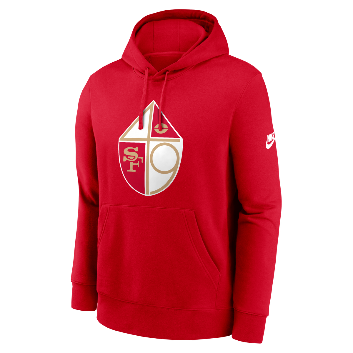 49ers 2026 Nike Men's Club Logo Hoodie Pro Football Hall of Fame