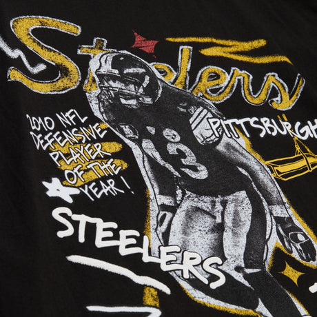 Steelers Troy Polamalu Mitchell & Ness Men's Chalked Up T-Shirt