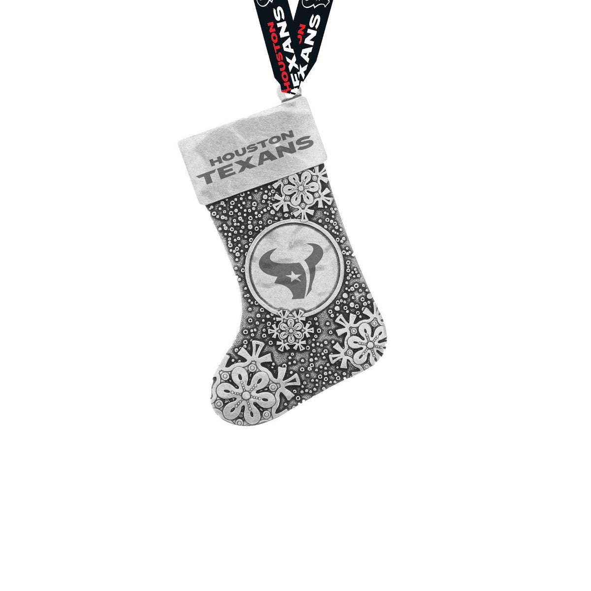 Texans Snowflake Stocking Ornament