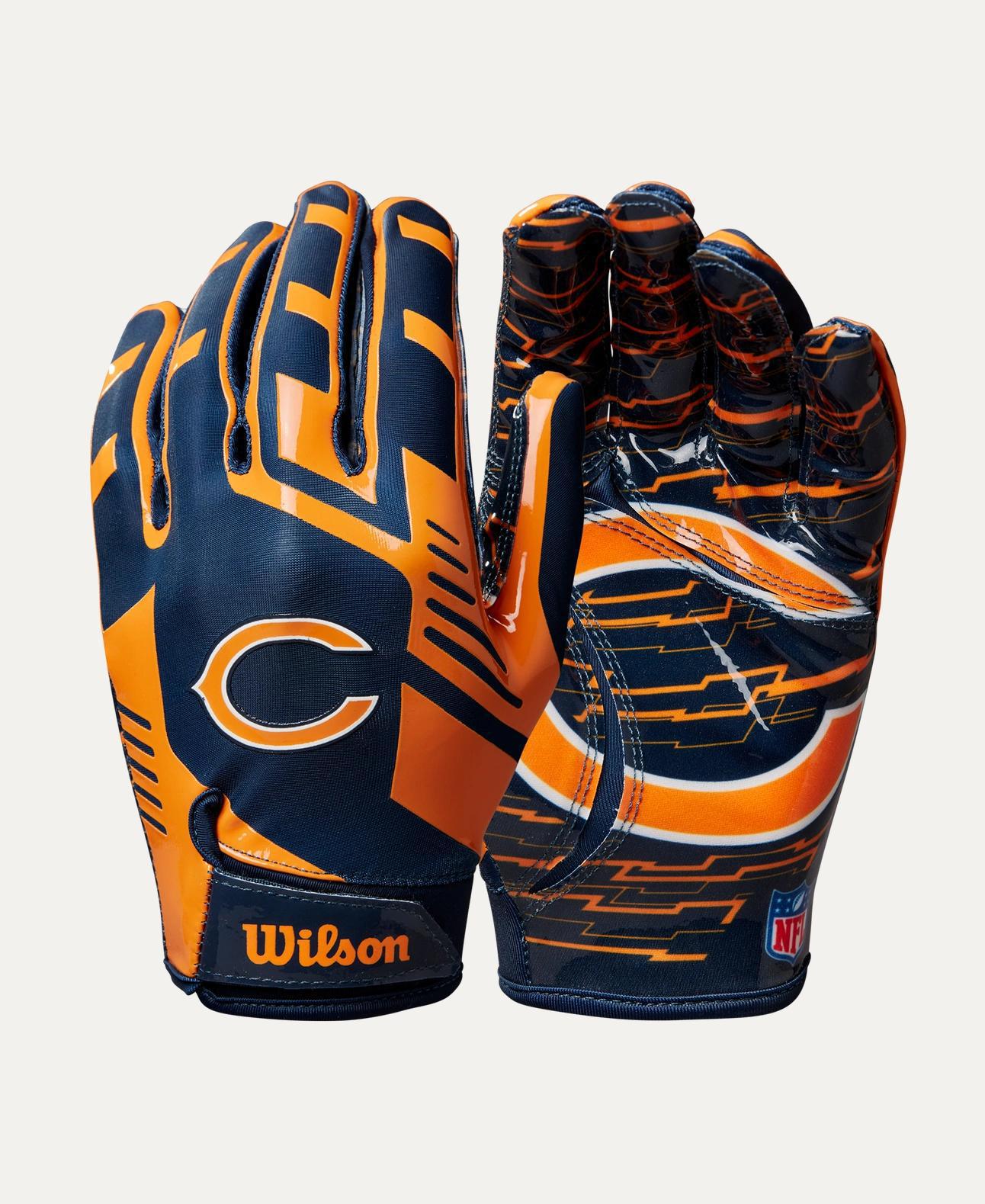Bears 2025 Wilson Adult NFL Stretch Fit Receivers Gloves