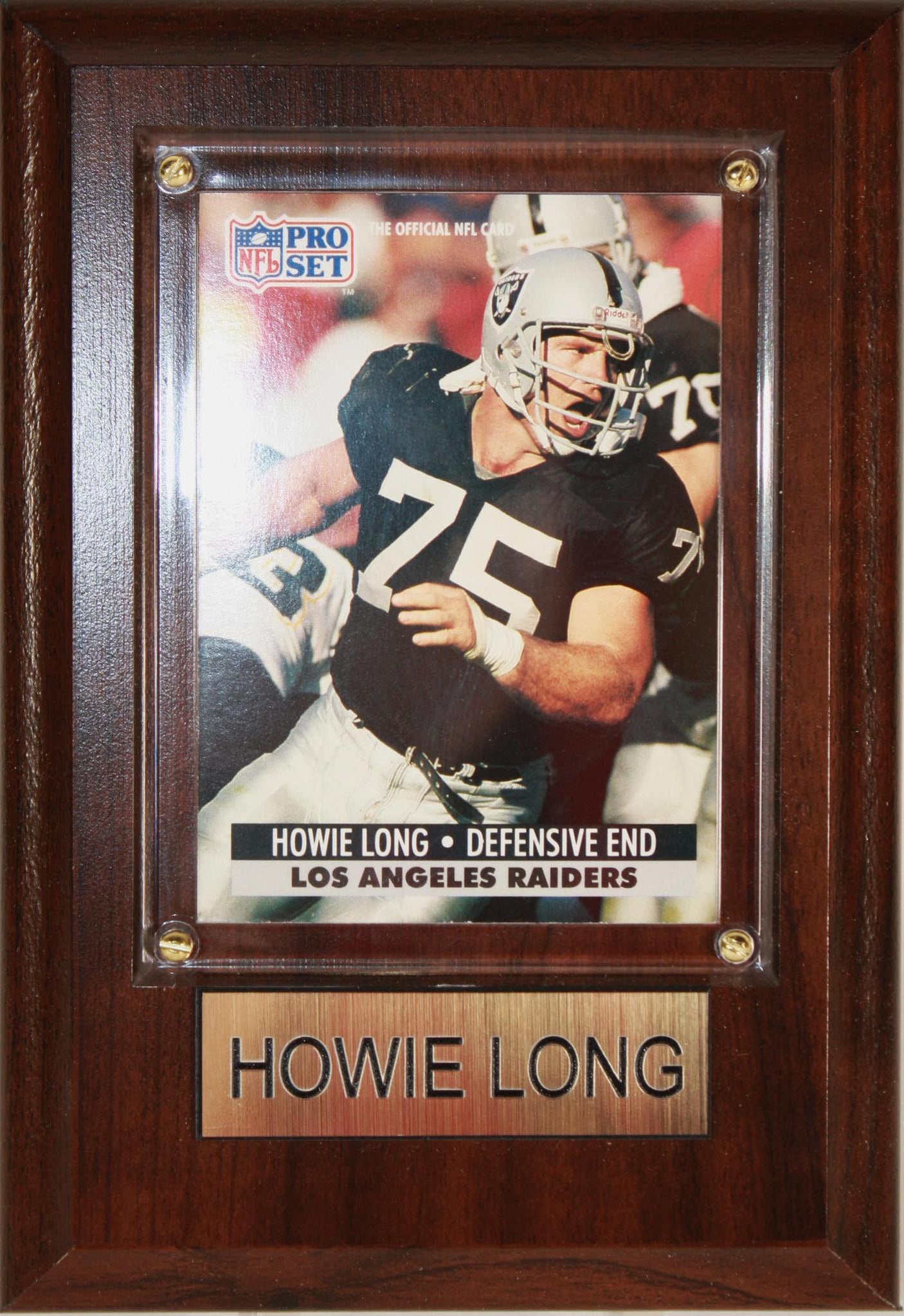 Howie Long 4x6 Plaque