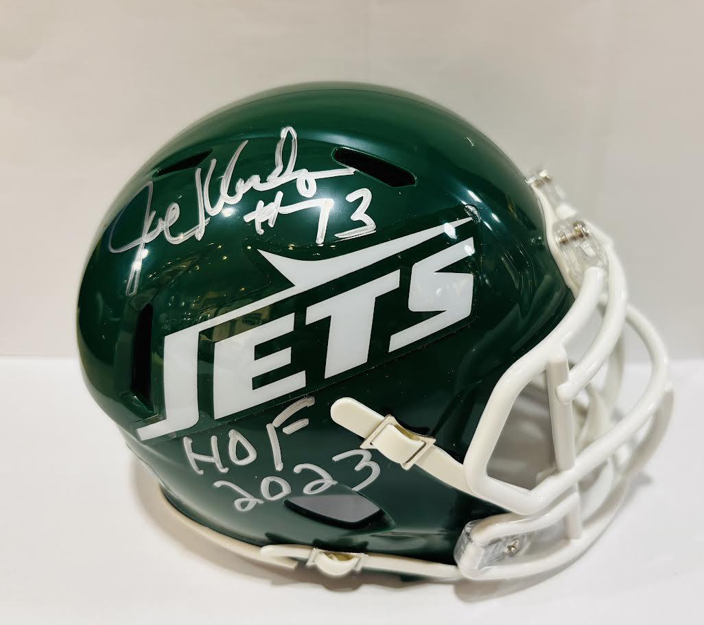 Joe Klecko Autographed Jets Throwback 78-89 Speed Mini Helmet