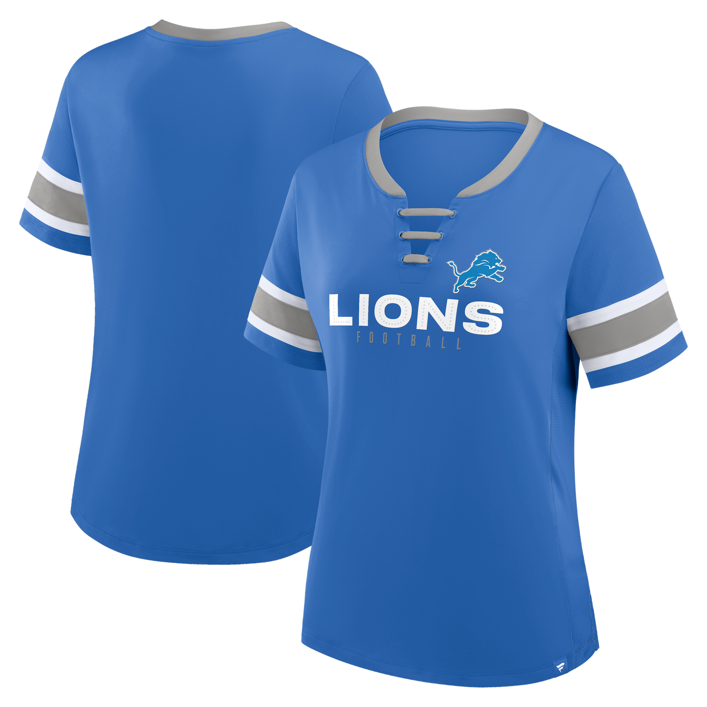 Lions 2025 Fanatics Women's Draw Play Athena Lace Up T-Shirt